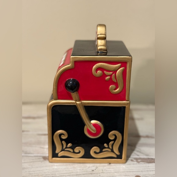 Vintage Fitz & Floyd Game Night Ceramic Cookie Jar - Picture 2 of 8